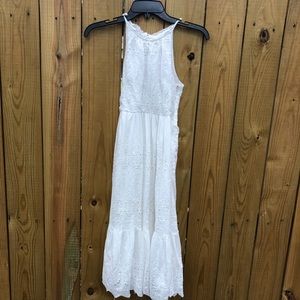 Anthropologie white eyelet dress
